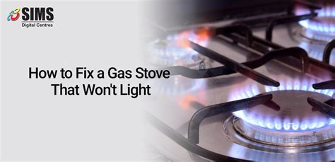 portable gas stove won't light